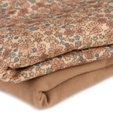 Jersey Katoen Digitale Print - Lieve Kleine Bloemen Cacao