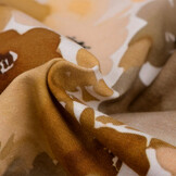 Jersey Katoen Stof Digitale Print - Sienna Bloemen