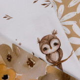 Jersey Katoen Stof Digitale Print - Sienna Bloemen