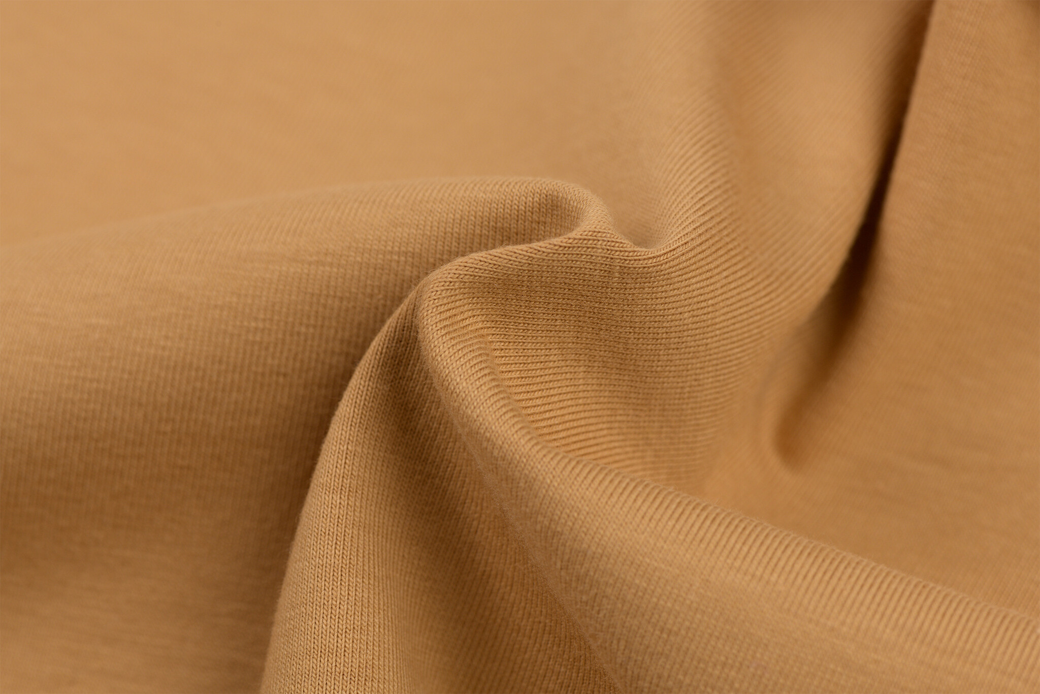 Katoenen Jersey Camel – Zacht, Rekbaar & Ademend