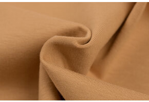 Katoenen Jersey Camel
