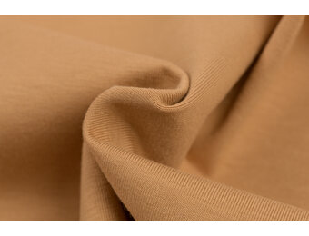 Katoenen Jersey Camel