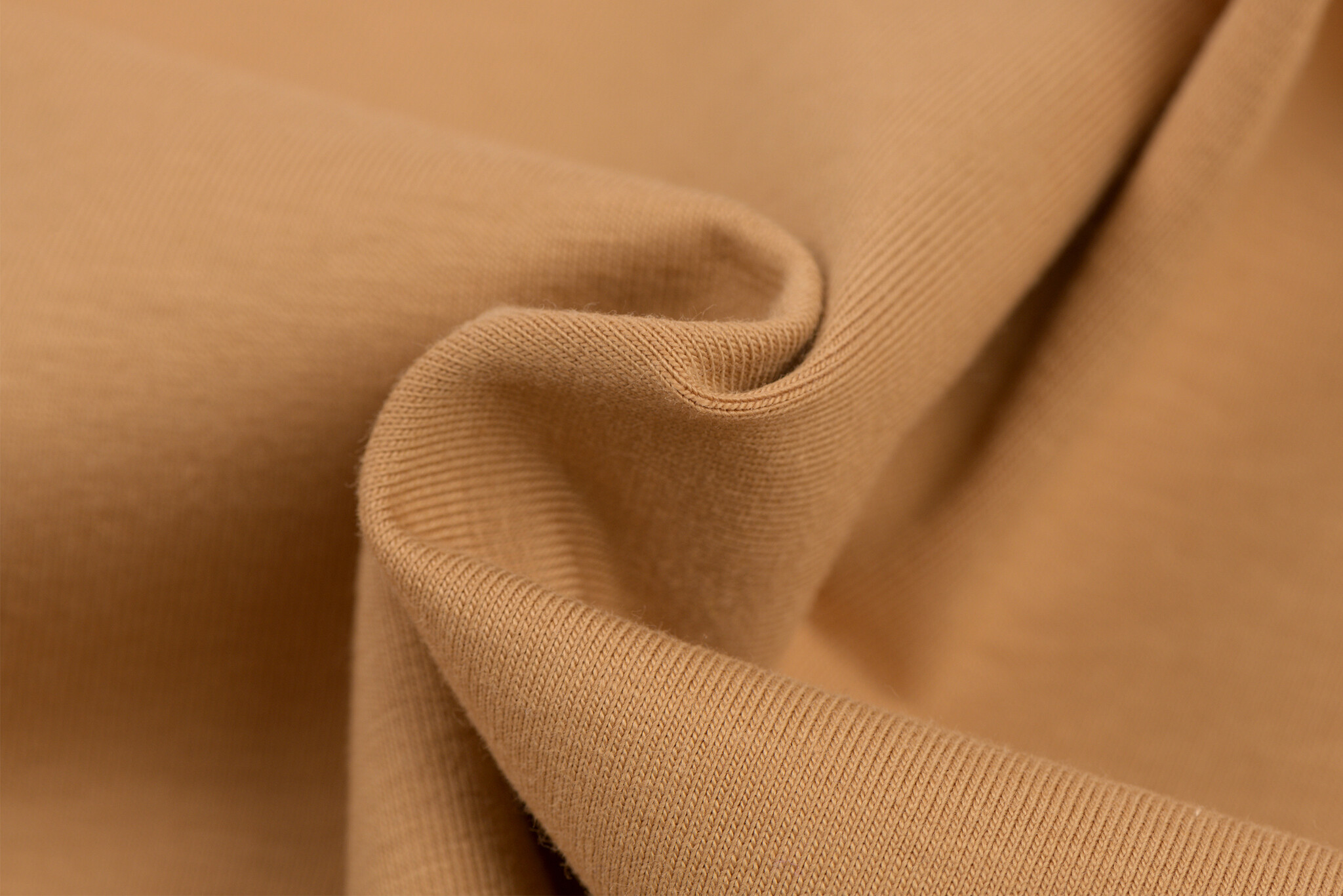 Katoenen Jersey Camel – Zacht, Rekbaar & Ademend