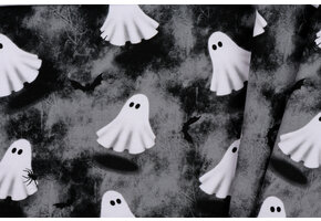 French Terry Stof Spooky Ghosts Halloween
