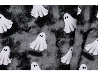 French Terry Stof Spooky Ghosts Halloween