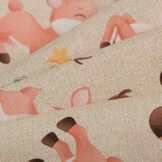 Deco Stof Kerst "Rudolph" - Linnenlook