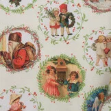 Deco Stof Kerst - Vintage Kerstmis