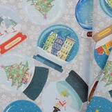 Deco Stof Kerst - Sneeuwbol