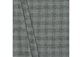 Schotse Ruit Stof Tartan Check Stretch Off White/Zwart/Taupe