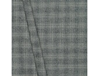 Schotse Ruit Stof Tartan Check Stretch Off White/Zwart/Taupe