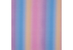 Jersey Katoen Stof Digitale Print - Regenboog Blauw - Roze