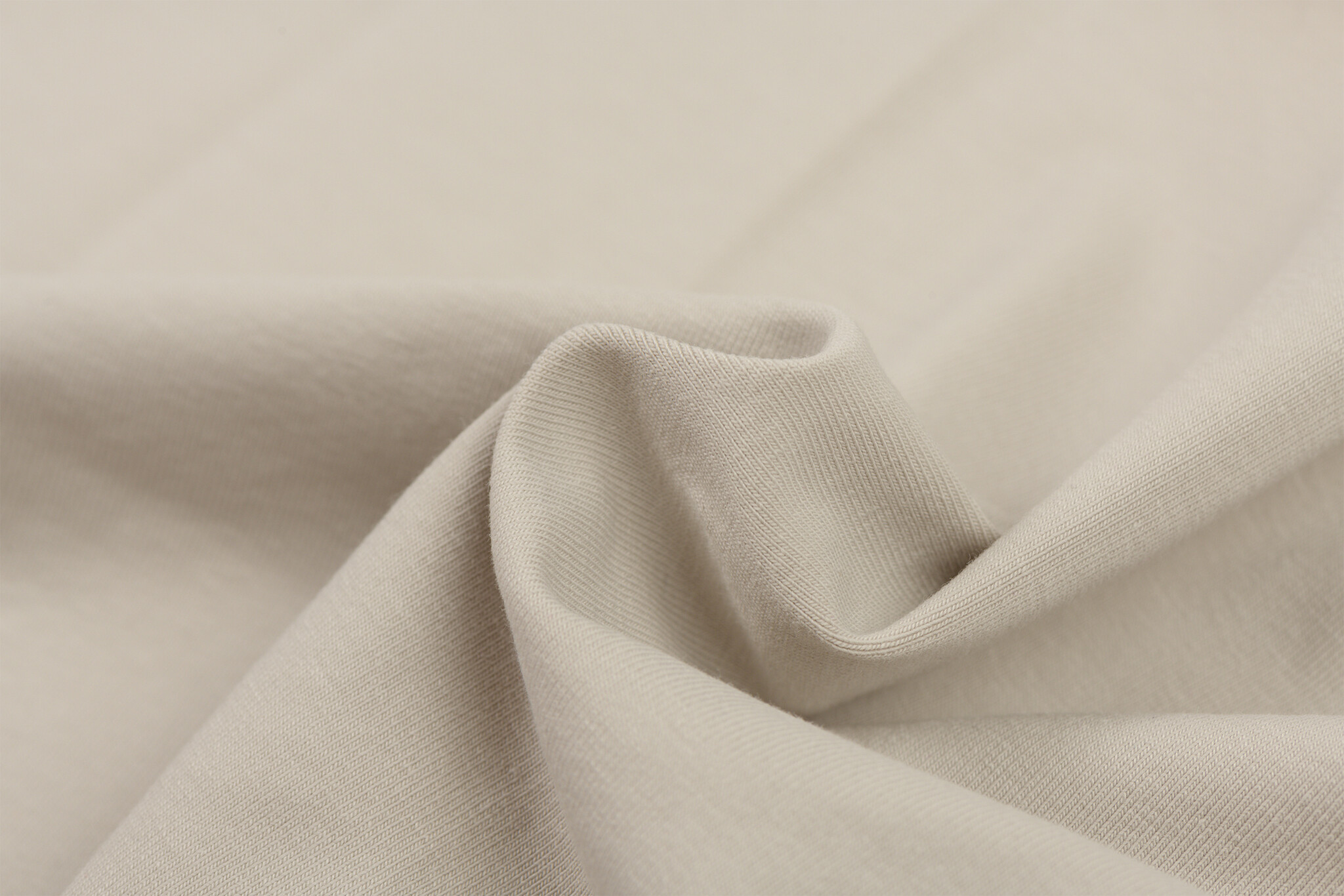 Jersey Katoen Stof - Kiezelgrijs