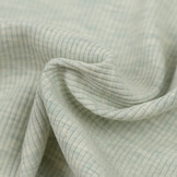 Rib Jersey Stof Groen Melange