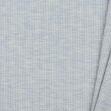 Rib Jersey Stof Blauw Melange