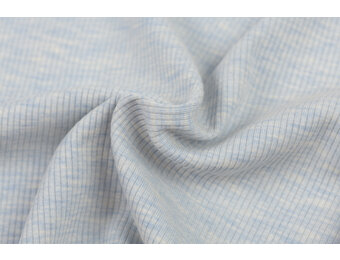 Rib Jersey Stof Blauw Melange