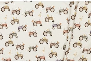 Jersey Katoen Digitale Print - Tractoren