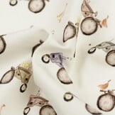 Jersey Katoen Digitale Print - Tractoren