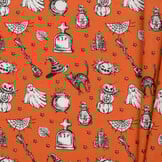 Katoen Stof Halloween Print Witchy Whispers