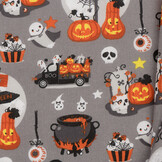 Katoen Stof Halloween Print Spooky Specters