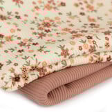 Rib Jersey Stof - Boterbloem Klei Roze