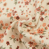 Rib Jersey Stof - Boterbloem Klei Roze