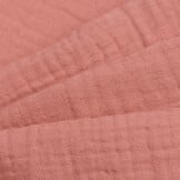 Hydrofiel Stof Donker Salmon – Zacht, Ademend en Duurzaam