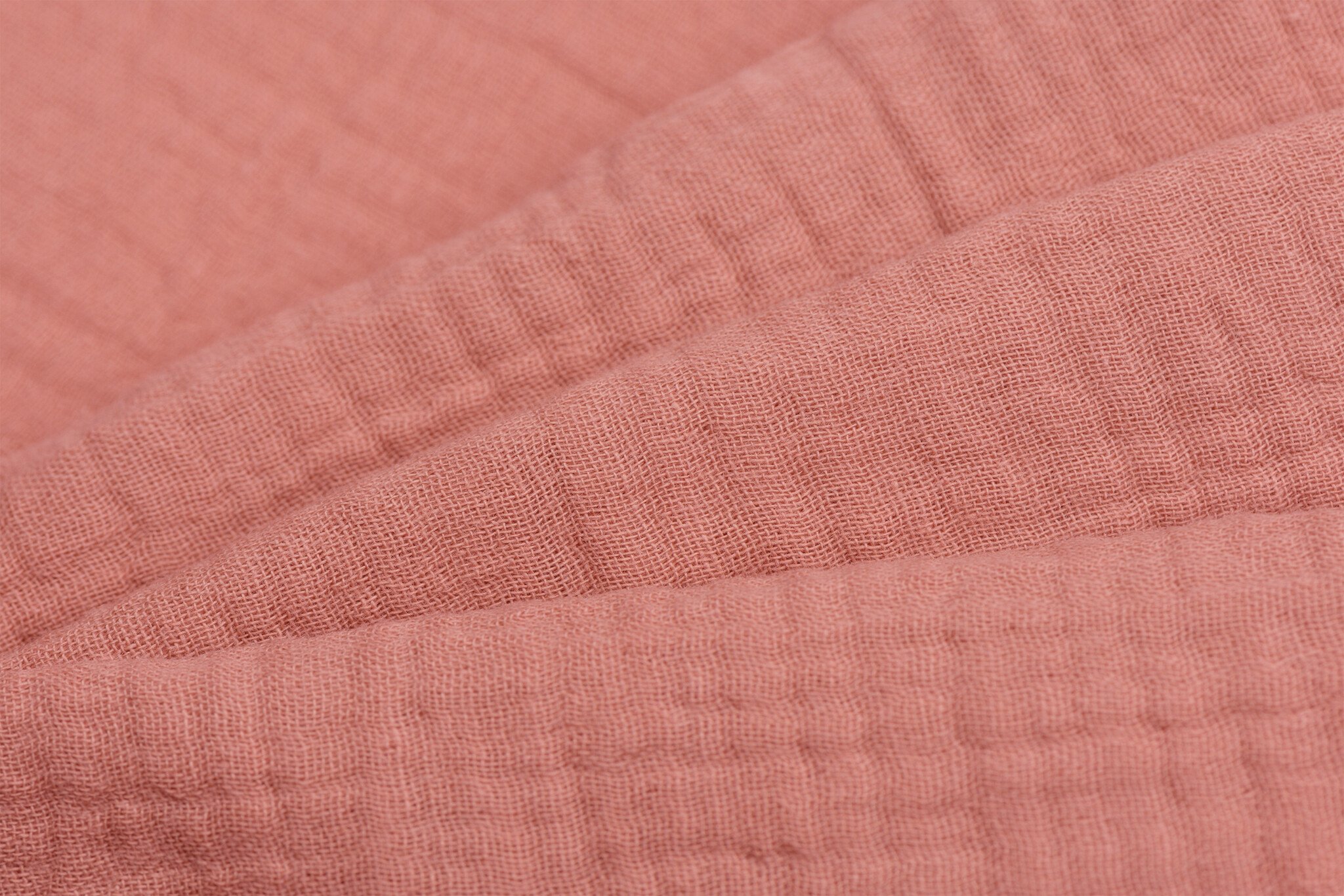Hydrofiel Stof Donker Salmon – Zacht, Ademend en Duurzaam