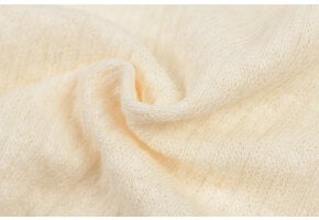 Gebreide Katoen Stof met Kabelpatroon – Naturel