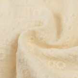 Hydrofiel Stof Geborduurd - Millefleurs Naturel