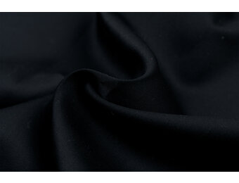 Satijn Katoen Stretch Stof Zwart