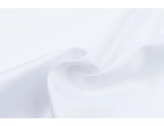 Satijn Katoen Stretch Stof Wit