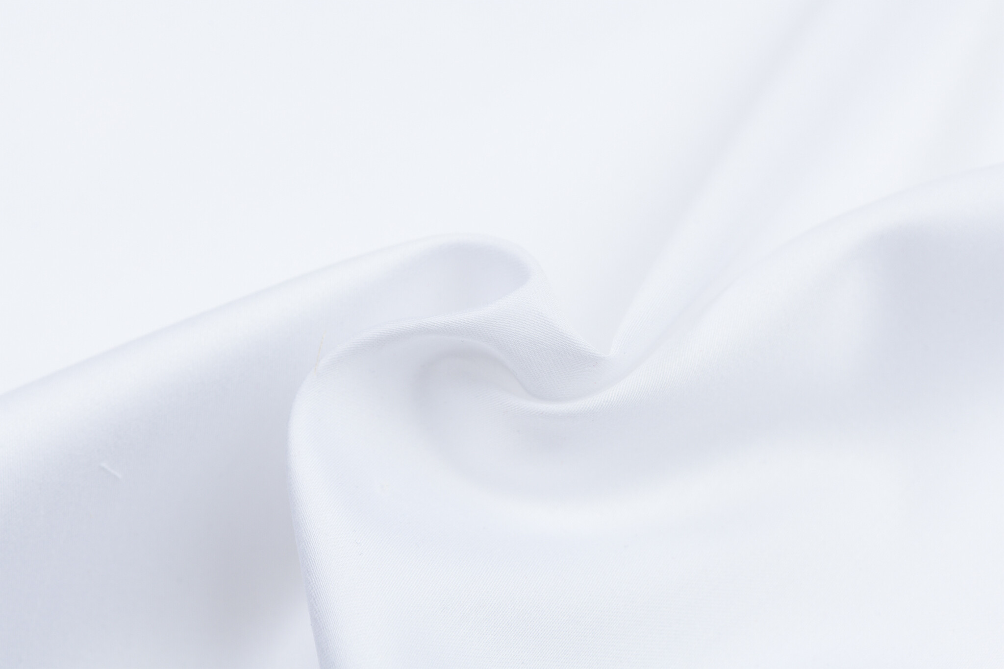 Satijn Katoen Stretch Stof Wit