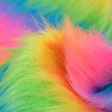 Kortharig Imitatiebont Stof Regenboog