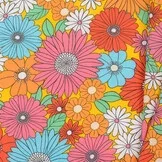 Katoen Stof Arty Ibiza - Multicolor Bloemen