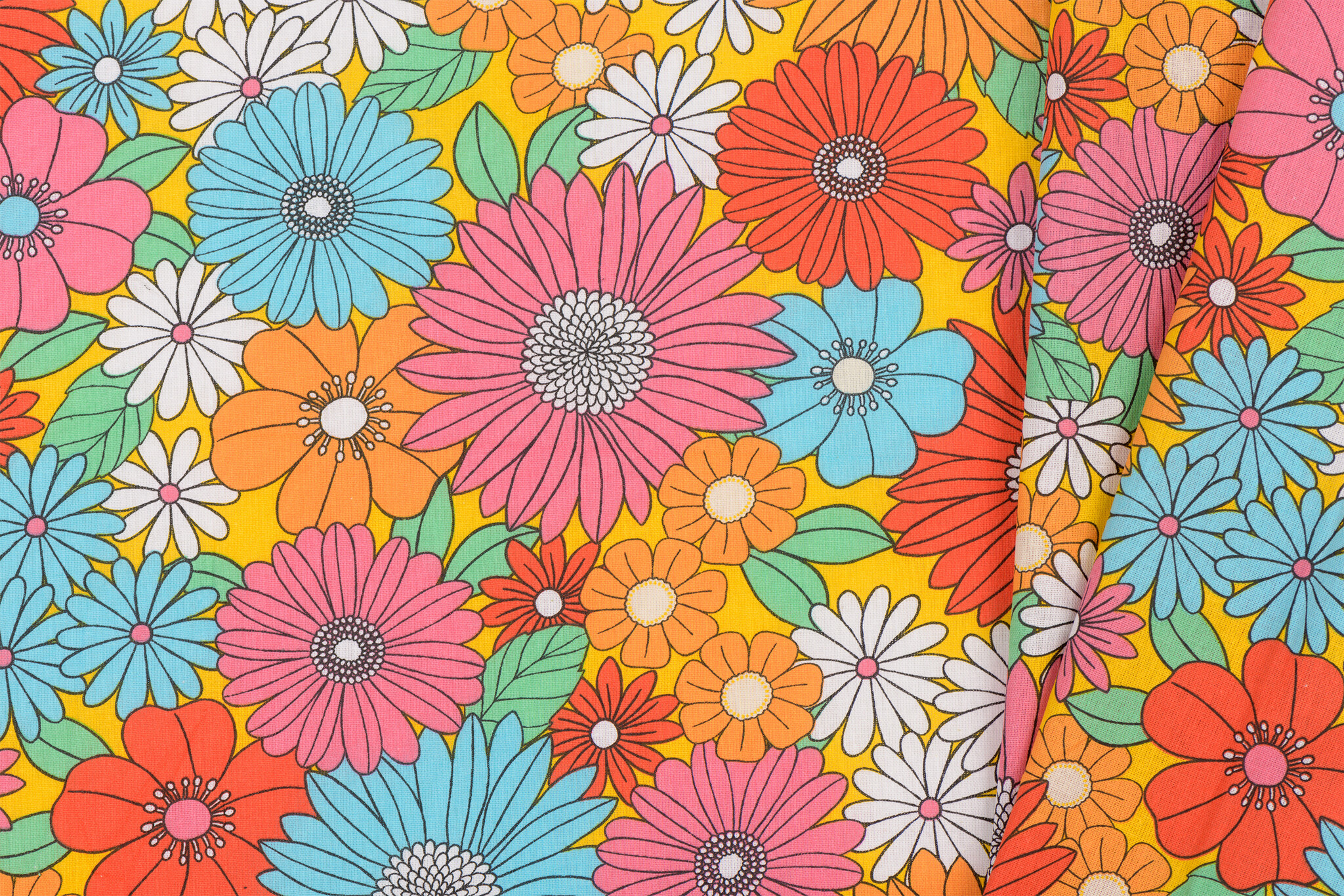 Katoen Stof Arty Ibiza - Multicolor Bloemen