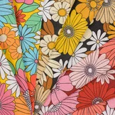 Katoen Stof Arty Ibiza - Multicolor Bloemen