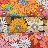Katoen Stof Arty Ibiza - Multicolor Bloemen