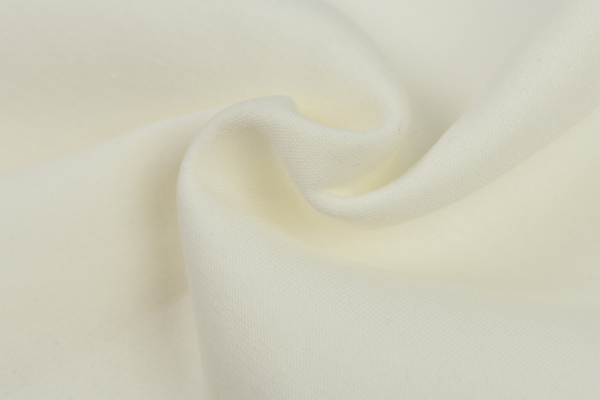 Joggingstof Brushed - Ecru