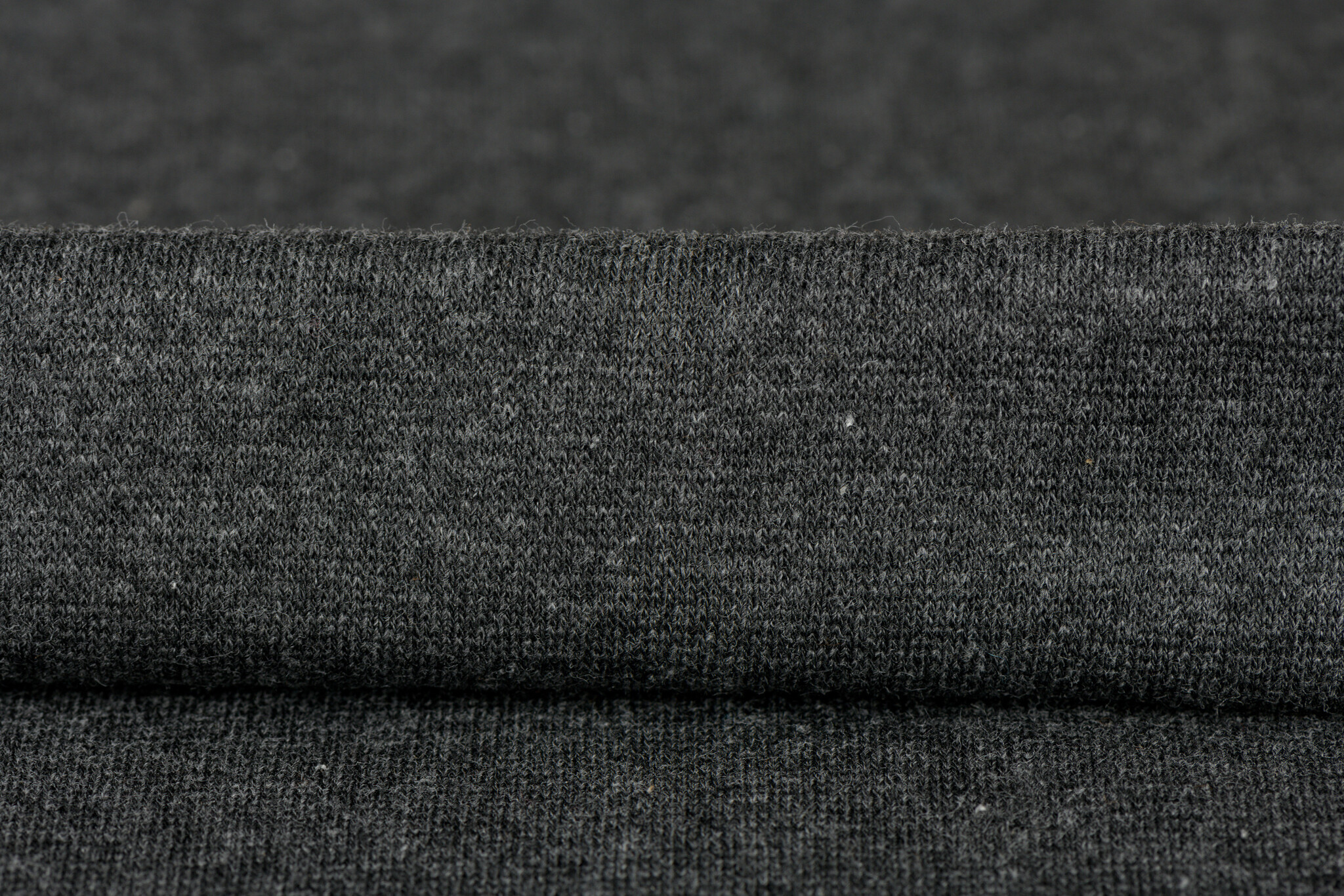 Boordstof Effen Donkergrijs Melange