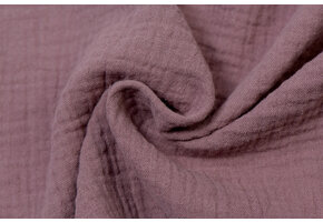 Baby Cotton – Mousseline Stof - Oud Mauve