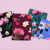 French Terry Stof Digitale Print - Colette - Nerida Hansen - Petrol