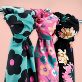 French Terry Stof Digitale Print - Colette - Nerida Hansen - Petrol