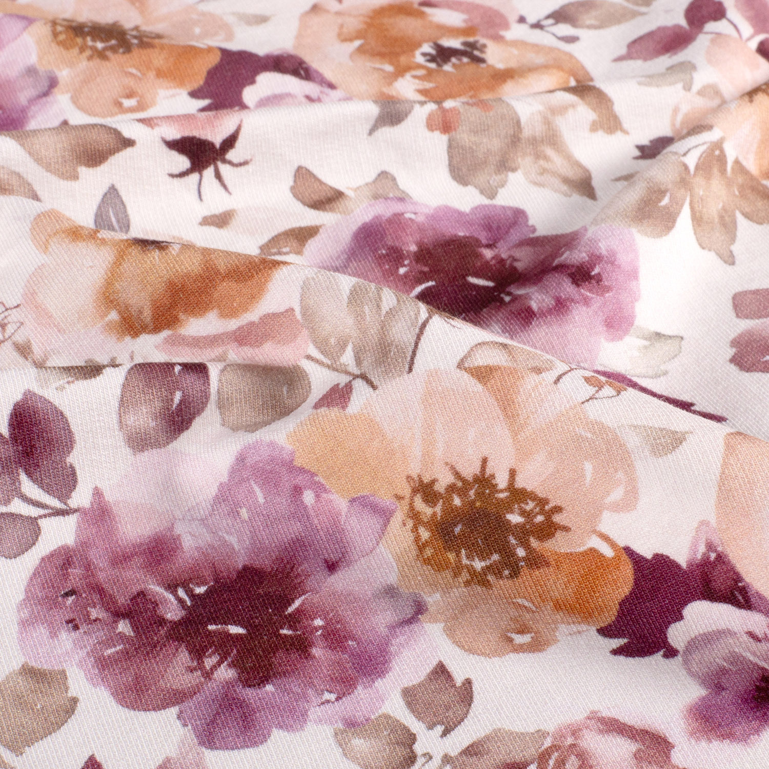 French Terry Brushed Stof Bloemen Bloesem