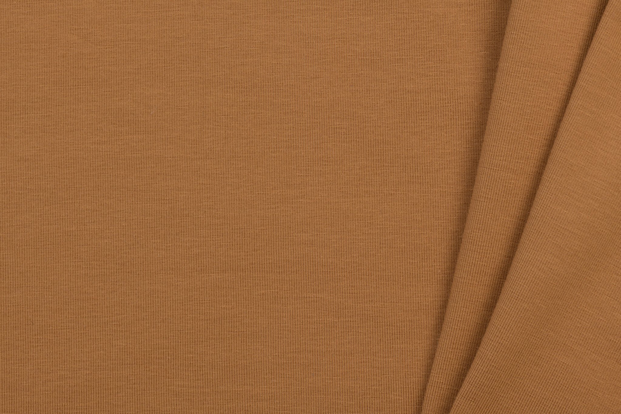 Jersey Katoen Stof - Goudbruin