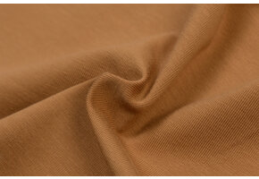 Jersey Katoen Stof - Goudbruin