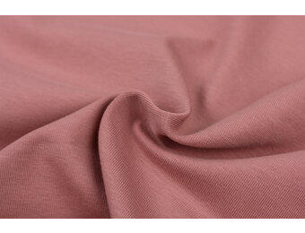 Jersey Katoen Stof - Oud Roze