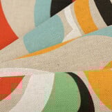 Palace Jacquard Stof Retro Curly Multicolor