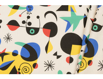 Bachette Canvas Katoen Stof - Optimist - Multicolor