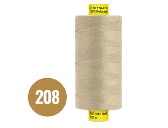 Gütermann Atelier Garen MARA 120 Donker Beige 1000M (208)