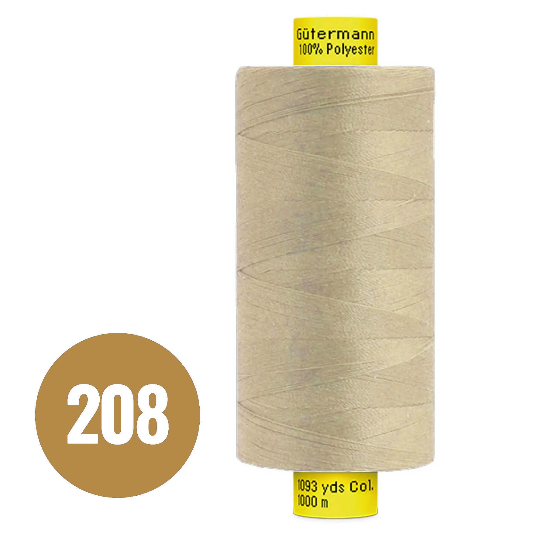 Gütermann Atelier Garen MARA 120 Donker Beige 1000M (208)
